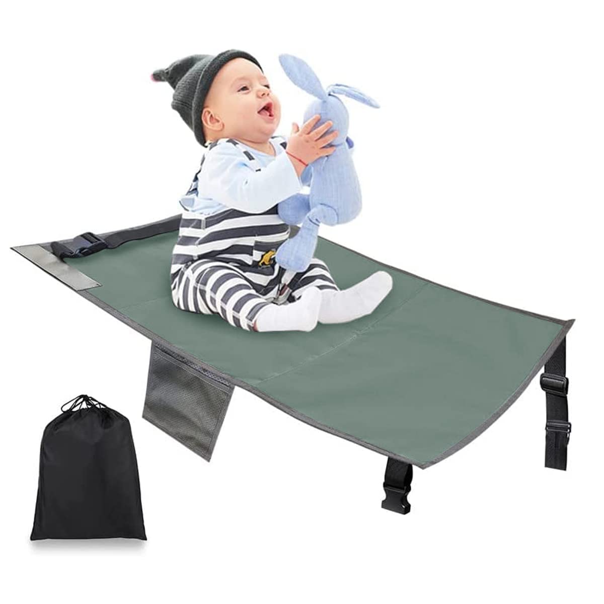 HASTHIP Airplane Footrest for Kids, Toddler Travel Bed, Airplane Foot Hammock for Baby with Anti-Slip Design, Airplane Seat Extender for Kids, Portable Airplane Travel Accessories, 79*44cm (Grey) HASTHIP Airplane Footrest for Kids, Toddler Travel Bed, Airplane Foot Hammock for Baby with Anti-Slip Design, Airplane Seat Extender for Kids, Portable Airplane Travel Accessories, 79*44cm (Grey)